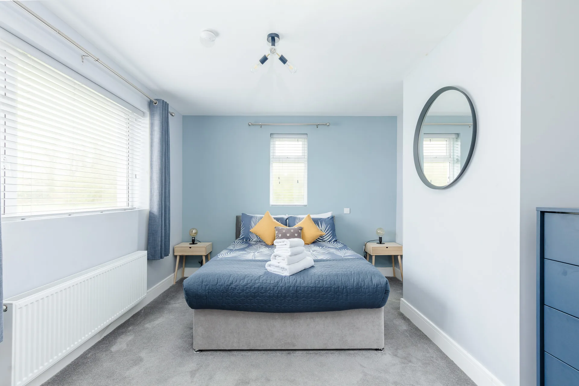 Bright second double bedroom at Milltown Cottage
